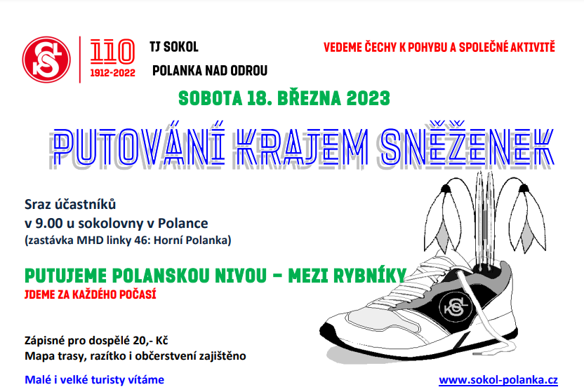 Putování krajem sněženek 2023