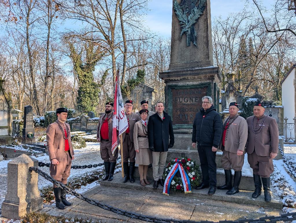 Připomínka 163. výročí založení Sokola v r. 2025 v Praze na Olšanech