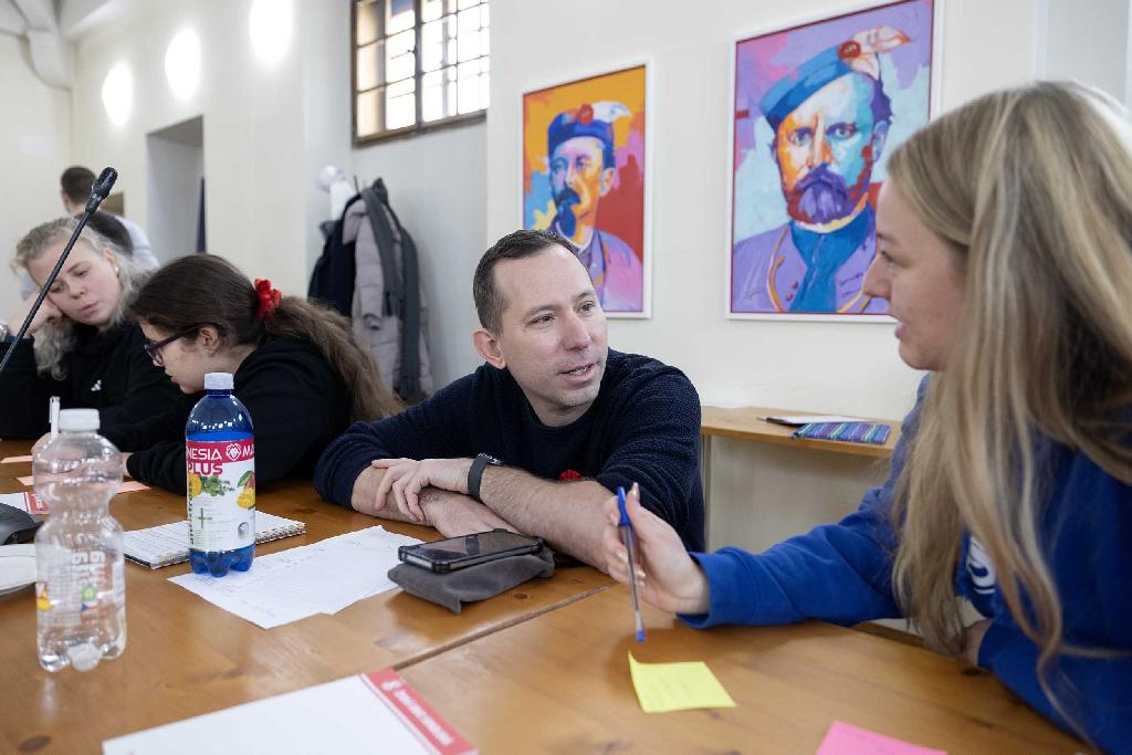 Rada mladých sokolů na svém prvním zasedání v Tyršově domě v Praze, 10. 1. 2026