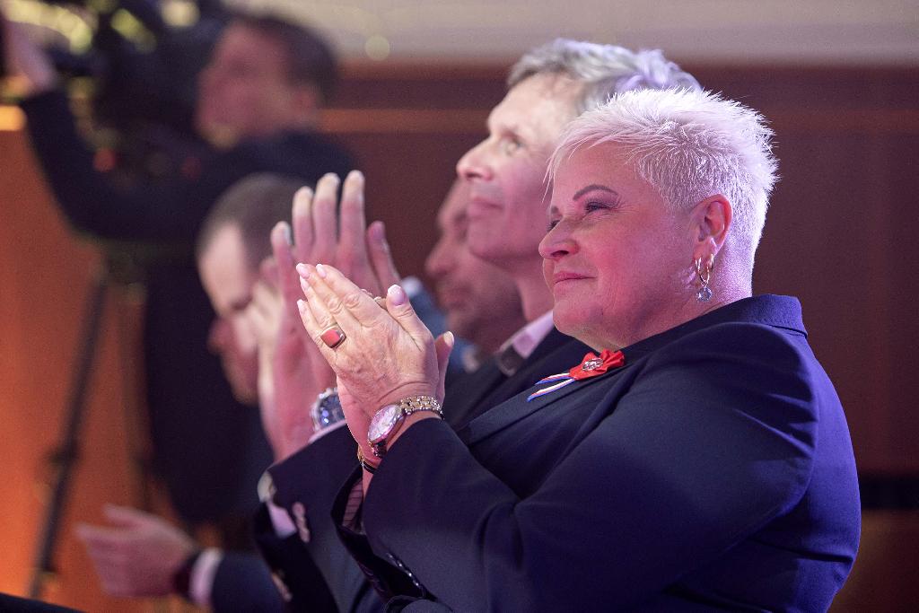 Sokol roku 2022_vítězové_starostka Hana Moučková a předseda ČOV Jiří Kejval