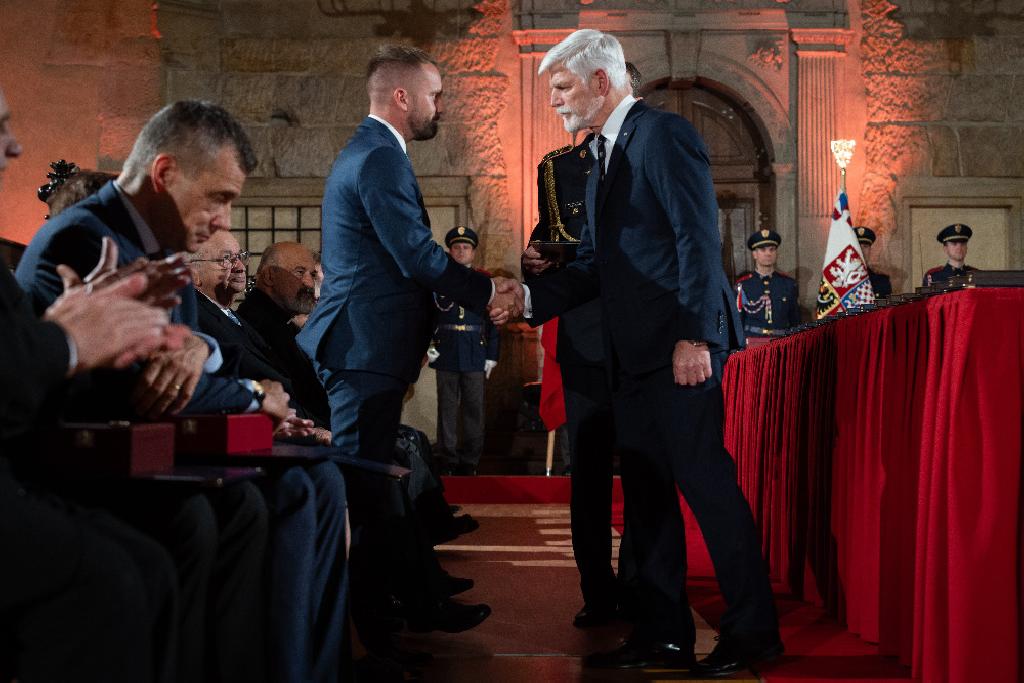 Jan Pecháček - prezident Petr Pavel. Foto KPR: Zuzana Bönisch