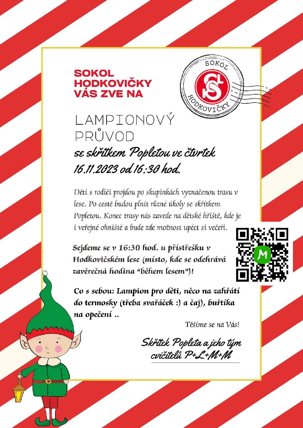 Lampiónový průvod v Hodkovičkách
