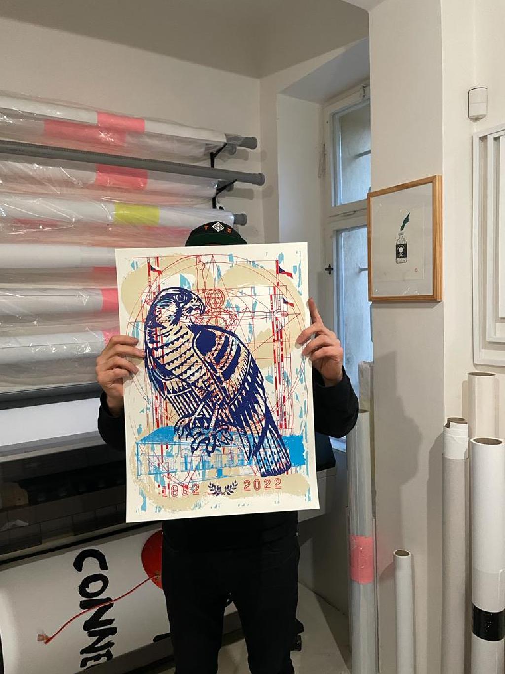 Michal Škapa za grafikou ve své dílně