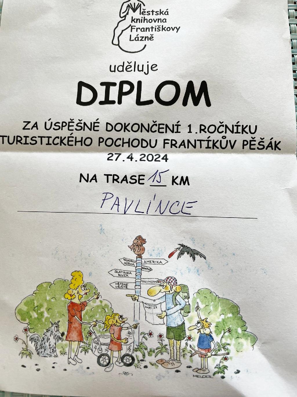 Frantíkův pěšák 27.4.2024