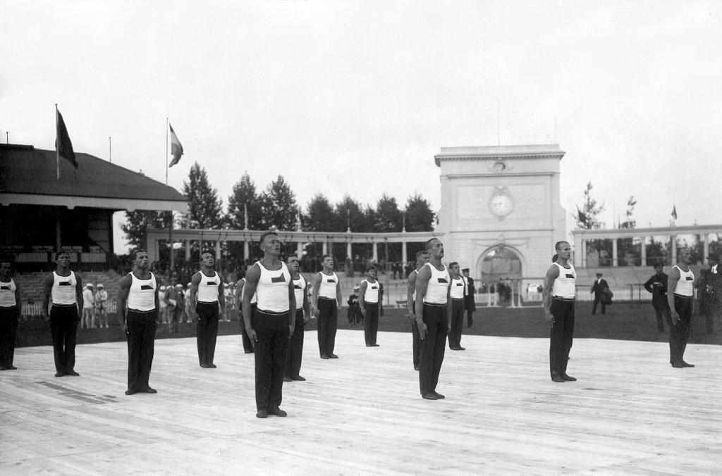 František Pecháček v roce 1920 na olympijských hrách v Antverpách