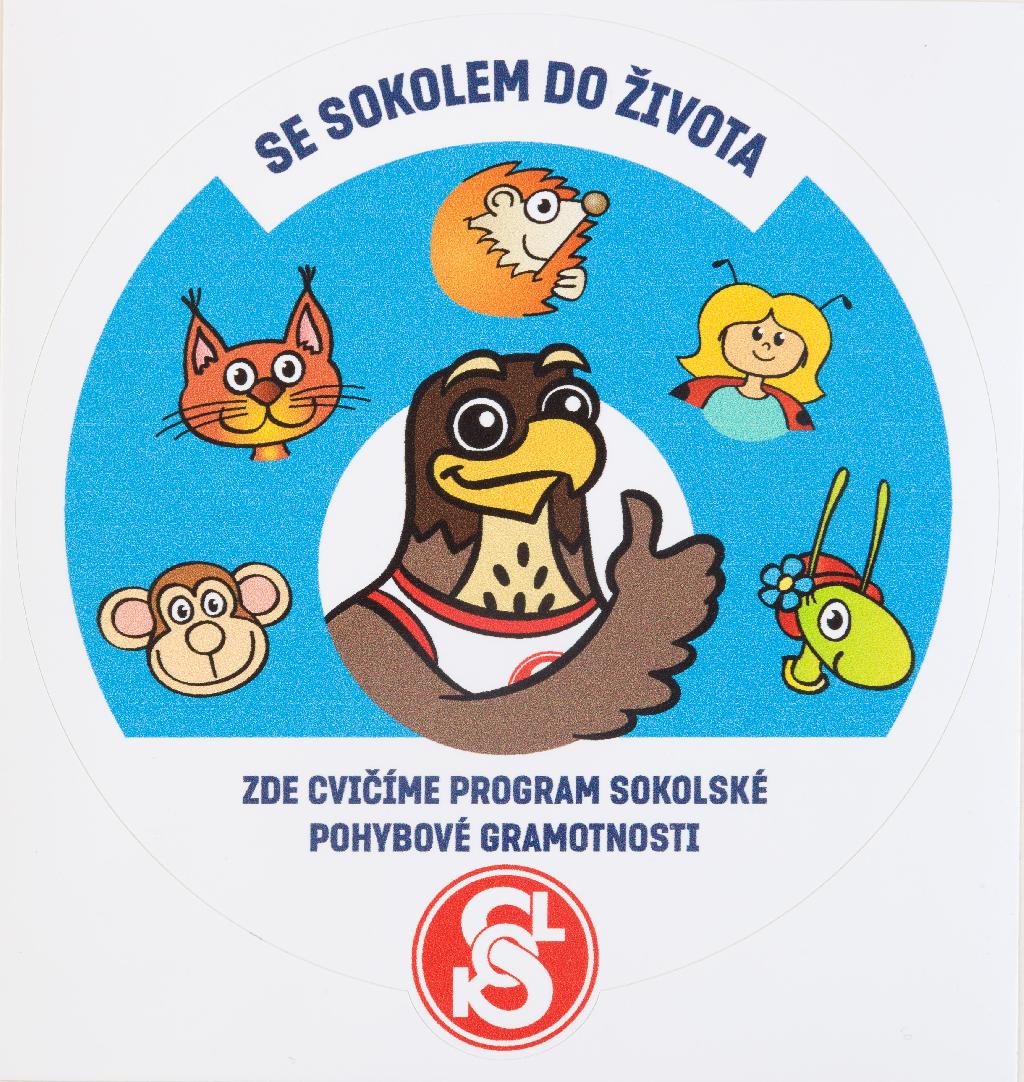 Se Sokolem do života samolepka