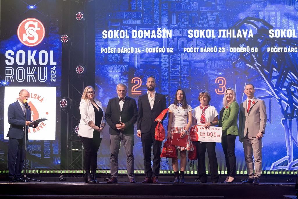 Předání ocenění 3 nejaktivnějším jednotám na Sokolu roku 2024