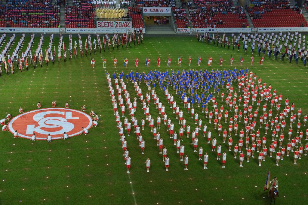 Hromadné skladby -Slet 2018  vlajka a znak